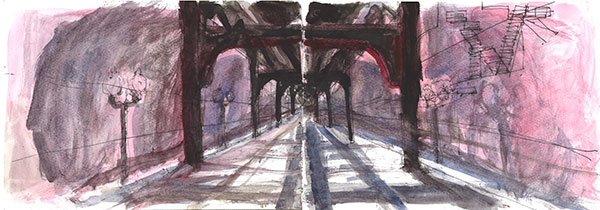Under the railtracks light